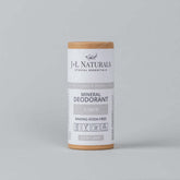 J+L Naturals Mineral Deodorant, Baking Soda-Free, Naked scent, 1.5 oz, ethical essentials, eco-friendly packaging