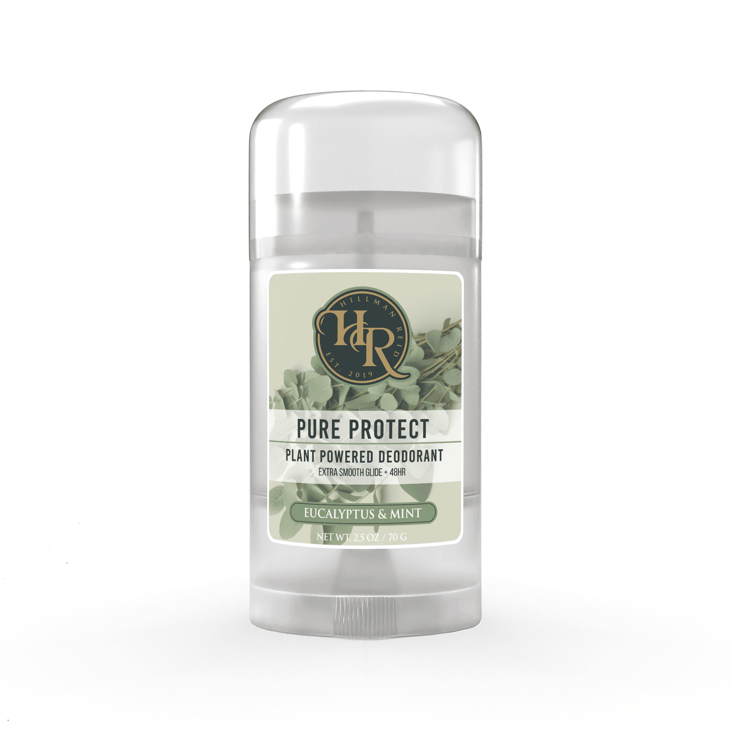 Eucalyptus & Mint Pure Protect deodorant stick, plant-based natural deodorant for odor protection.