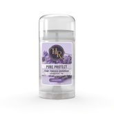 Lavender Pure Protect Plant Powered Deodorant Stick in clear packaging for natural odor protection.