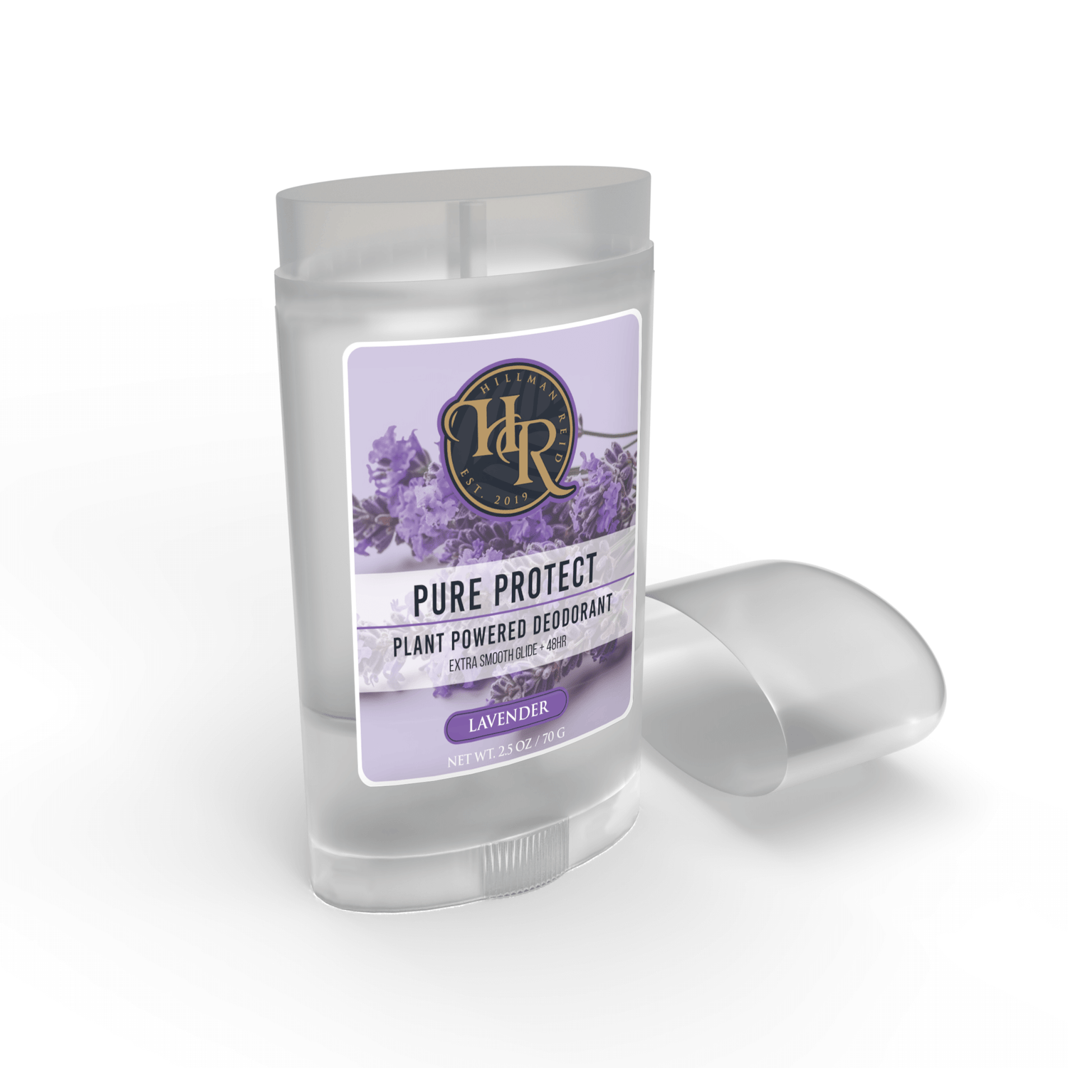 Lavender Pure Protect Plant Powered Deodorant Stick, a natural, vegetable-based solution for odor protection.