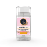 Orange Guava Pure Protect Deodorant Stick, plant-based and natural, offers refreshing odor protection with fruity scents.