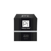 Platinum Deluxe Anti-Aging Moisturizer packaging, designed to hydrate and reduce wrinkles for all skin types.