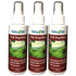Ticks-N-All All Natural Tick Repellent 4oz spray bottles, 3 pack, formulated with essential oils for effective pest protection.