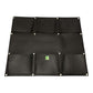 Cloth 6 pocket saddlebag vertical garden planter for flowers, herbs, and plants, suitable for fences and balconies.