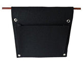2 pocket eco-friendly saddlebag planter for hanging plants on fences or railings.