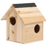 vidaXL Squirrel House Solid Firwood 10.2"x9.8"x11.4"-0