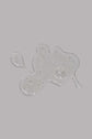 Transparent beard wash gel with bubbles on a grey background.