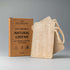 Natural Loofah Pad 2-Pack in eco-friendly packaging, 100% biodegradable and plant-based for skin exfoliation.