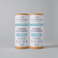 Mineral Deodorant 2-Pack in Peppermint & Bergamot, baking soda-free for sensitive skin, eco-friendly and ethical essentials.