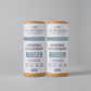 Mineral deodorant 2-pack featuring rosemary and cedarwood, baking soda-free for sensitive skin.