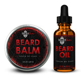 BeardGuru Starter Pack featuring Beard Balm and Beard Oil for beard care, ideal for grooming and styling.