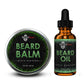 Beard Guru Apple Blossom Beard Balm and Oil, showcasing 2 oz balm and 1 oz oil for beard care essentials.