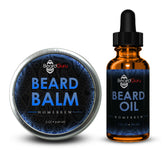 BeardGuru Starter Pack featuring 2 oz Beard Balm and 1 oz Beard Oil in a sleek design for grooming essentials.