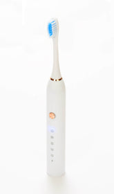 Stylish deep clean electric toothbrush with DuPont bristles and waterproof design, featuring a 37,000 vibration per minute motor.