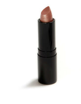 Danyel Cosmetics lipstick in a sleek black tube, featuring a vivid brown shade, perfect for blendable, long-lasting color.