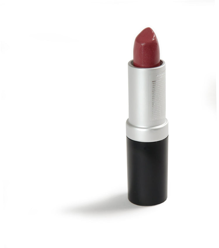 Danyel Cosmetics long-lasting lipstick in a sleek black and silver tube, providing blendable, vivid color.