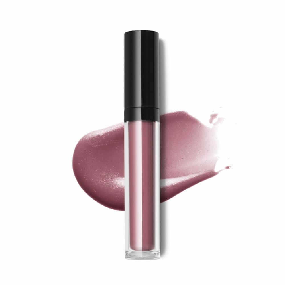 Danyel Cosmetics long-lasting lipstick in a sleek tube with a vibrant pink shade swatch next to it.