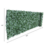 Designer Plants USA Faux Ivy Privacy Fence Shade Cloth Backing 120"L x 40"H 33SQ FT