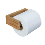 homeroots bed & bath Bed & Bath > Bath Accessories Traditional Solid Teak Wall Mount Toilet Paper Holder