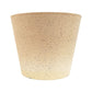 Imitation stone garden pot in white/cream, 40cm, made from recycled plastics and concrete, durable and eco-friendly.