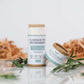 Extra-strength aluminum-free deodorant with rosemary and cedarwood scent in eco-friendly packaging.