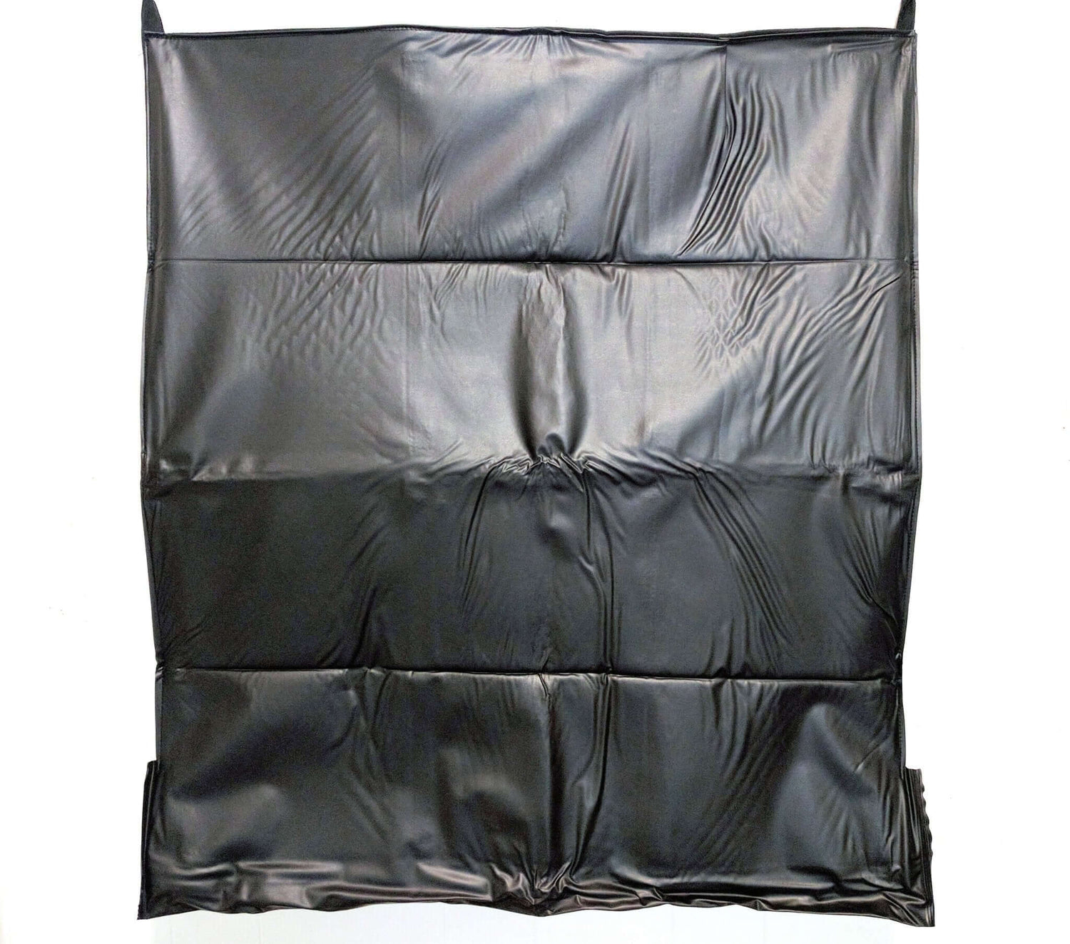 Black waterproof vertical planter with 12 pockets for indoor gardening, made from eco-friendly recycled PET plastic.