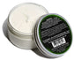 Apple Blossom Beard Balm by BeardGuru in a jar, showcasing nourishing ingredients and usage instructions.