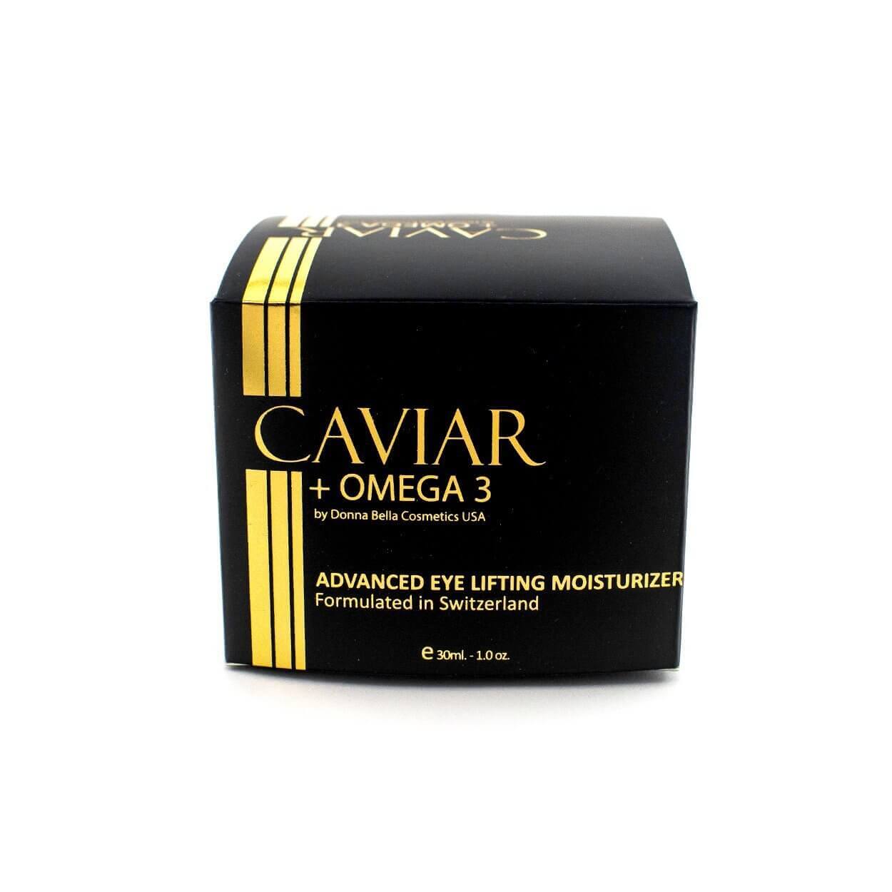 Caviar + Omega 3 Advanced Eye Lifting Moisturizer by Donna Bella, designed for delicate eye area care.