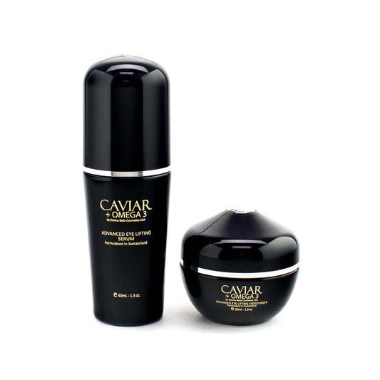 Advanced Eye Lifting Set with Caviar and Omega 3 for rejuvenating and hydrating the delicate eye area.