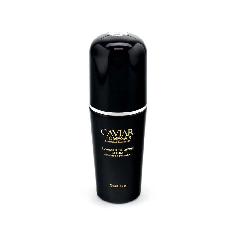 Donna Bella Advanced Eye Lifting Serum with Caviar and Omega 3 for rejuvenating and moisturizing the delicate eye area.