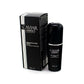 DMAE Neck & Chest Serum by Donna Bella, featuring caviar and omega 3, in a sleek black bottle with packaging.