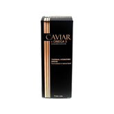 Thermal Hydrating Serum packaging by Donna Bella, featuring Caviar + Omega 3, designed to hydrate and reduce fine lines.