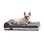 LaiFug memory foam dog bed 34"*22"*7" / Grey Laifug Single Pillow Dog Bed