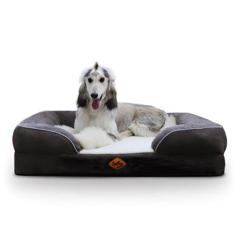LaiFug memory foam dog bed 38"*30"*9" / Grey Laifug Large Dog Sofa