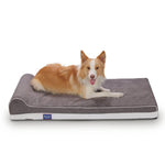 LaiFug memory foam dog bed 46"*28"*8" / Grey Laifug Single Pillow Dog Bed