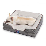 LaiFug memory foam dog bed Medium(28"*23"*7") Laifug Plaid Durable Pet Sofa