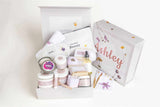 Lizush soap Gift set for Her A Special Day Gift, Birthday Gift Basket, Lavender Natural Bath & Body