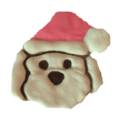 MDNterprise Hideout Christmas/Winter Treats Santa Dog (Qty 12)