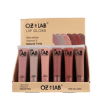 Romantic Beauty Lip Gloss Case (384) Nude Tinted Lip Gloss - 6 Shades