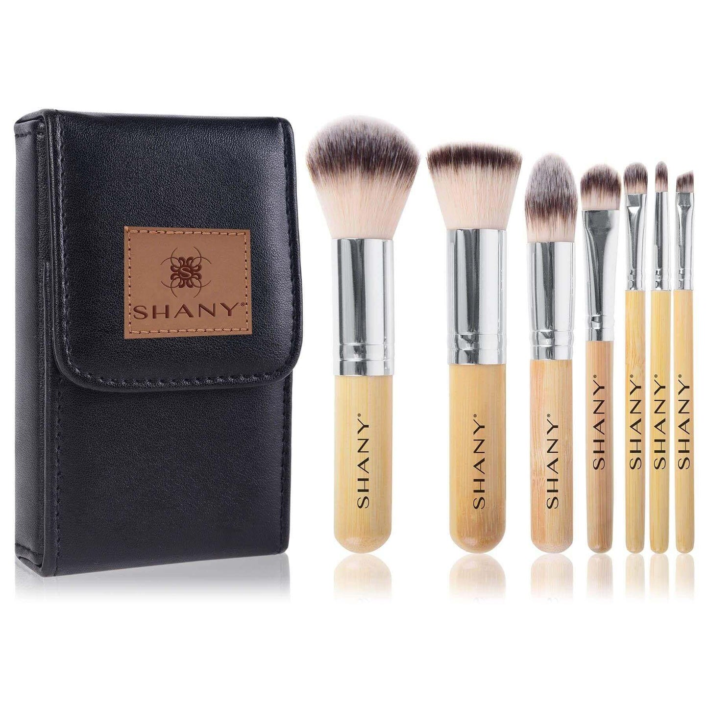 I love Bamboo 7pc Petite Pro Brush Set with bamboo handles and carrying case by SHANY.