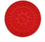 Threaded Pear Dog Toys Red Dog Distraction Lick Mat