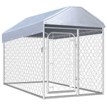 vidaXL Animals & Pet Supplies > Pet Supplies > Dog Supplies > Dog Kennels & Runs 78.7"x39.4"x49.2" vidaXL Outdoor Dog Kennel with Roof Dog Cage House Security Pet Multi Sizes