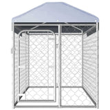 vidaXL Animals & Pet Supplies > Pet Supplies > Dog Supplies > Dog Kennels & Runs vidaXL Outdoor Dog Kennel with Roof Dog Cage House Security Pet Multi Sizes