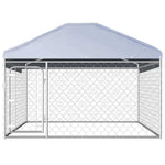 vidaXL Animals & Pet Supplies > Pet Supplies > Dog Supplies > Dog Kennels & Runs vidaXL Outdoor Dog Kennel with Roof Dog Cage House Security Pet Multi Sizes