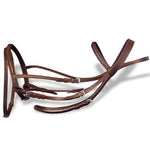 vidaXL Sporting Goods > Outdoor Recreation > Equestrian > Horse Tack > Bridles vidaXL Flash Bridle with Reins and Bit Leather Brown Full