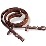 vidaXL Sporting Goods > Outdoor Recreation > Equestrian > Horse Tack > Bridles vidaXL Flash Bridle with Reins and Bit Leather Brown Full